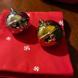 NEW - Hallmark Jingle Bell Salt & Pepper Shakers